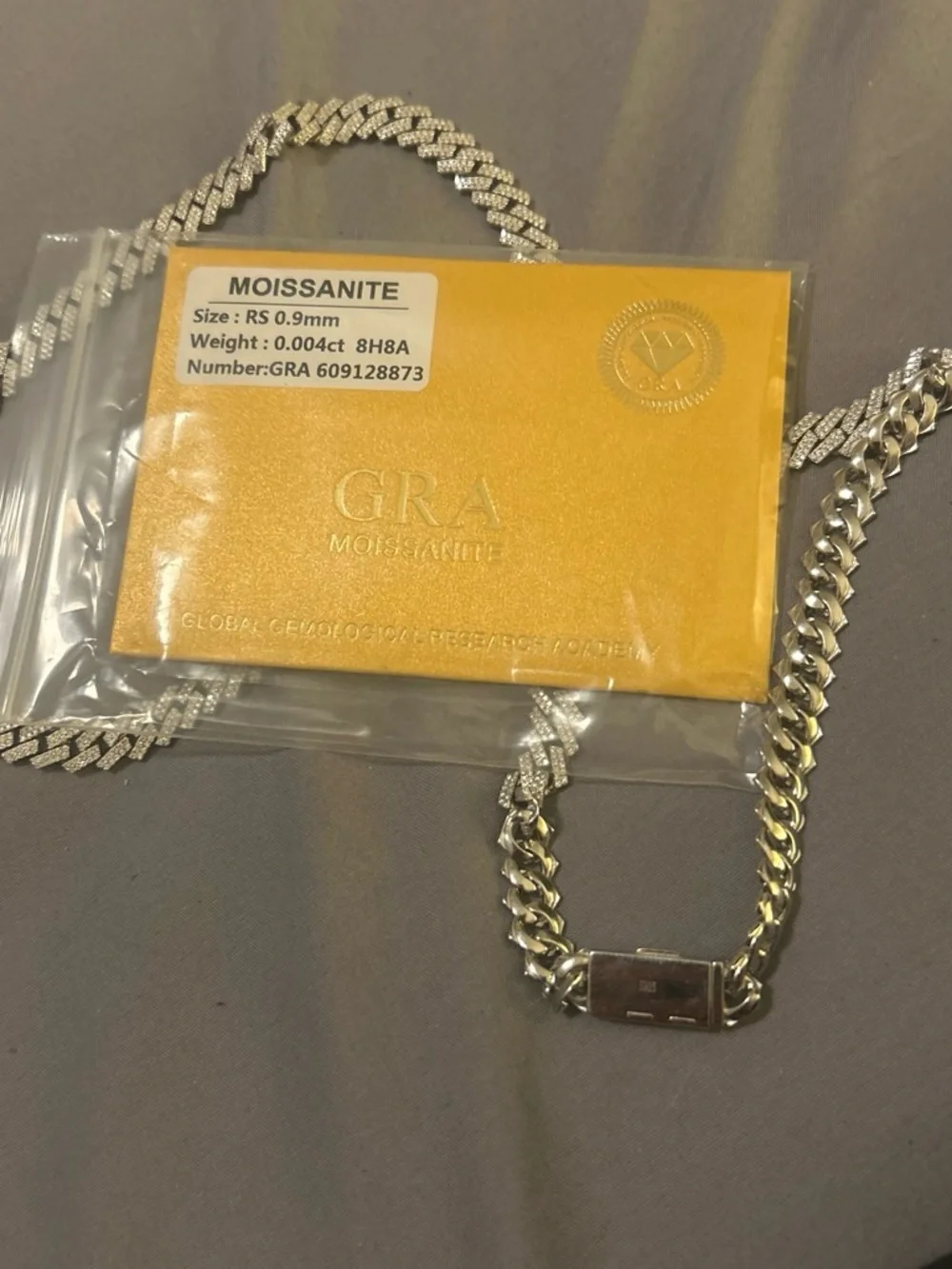 Solid Silver 925 Pave Cuban Link Necklace - unisex Jewelry